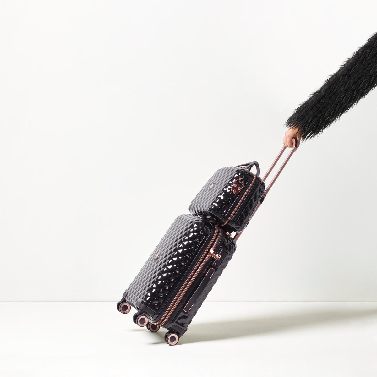 IT Luggage Glitzy - Cabin (Metallic Rose Gold)