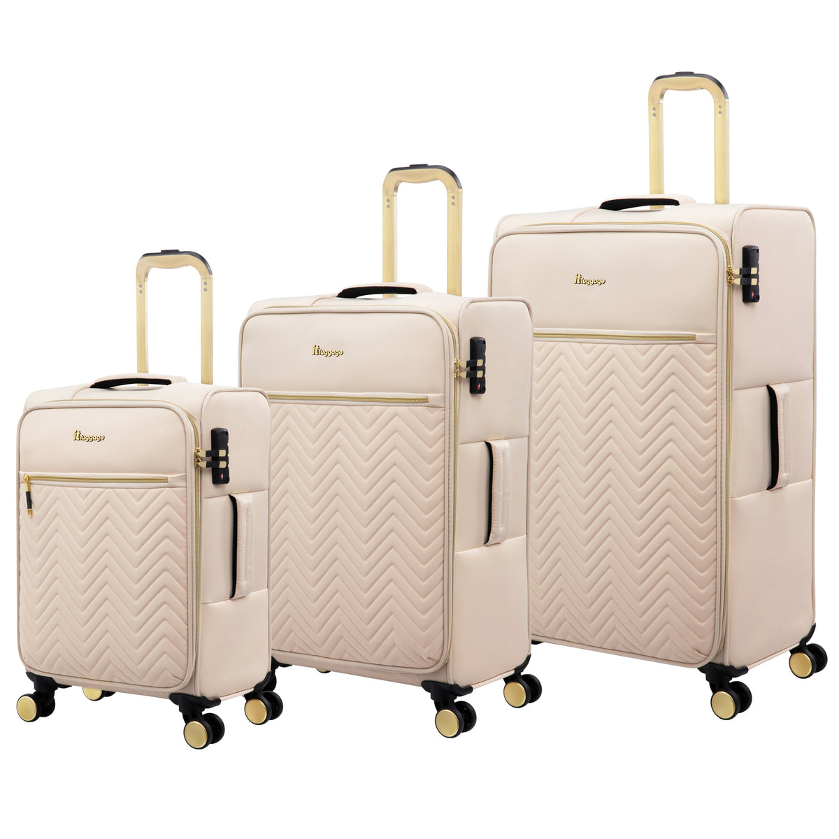 IT Luggage Bewitching - 3pc Set (Macadamia)