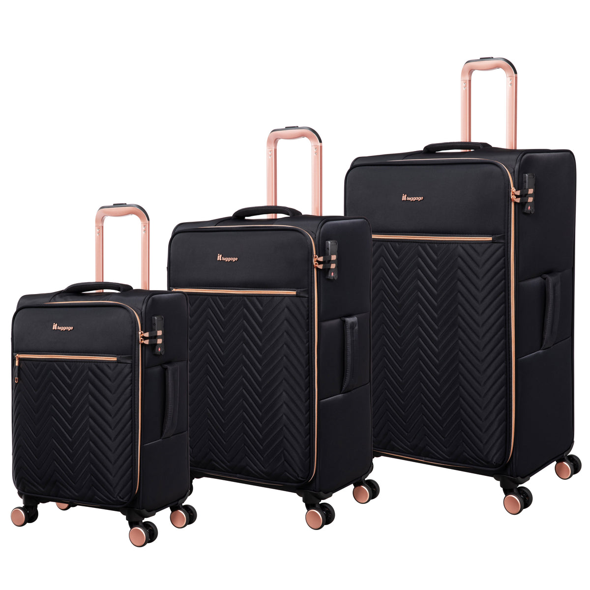 IT Luggage Bewitching - 3pc Set (Black)