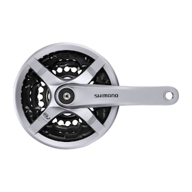 SHIMANO TOURNEY FC-TY501 Crankset, 3 X 6/7/8-Speed (42-34-24 Teeth)