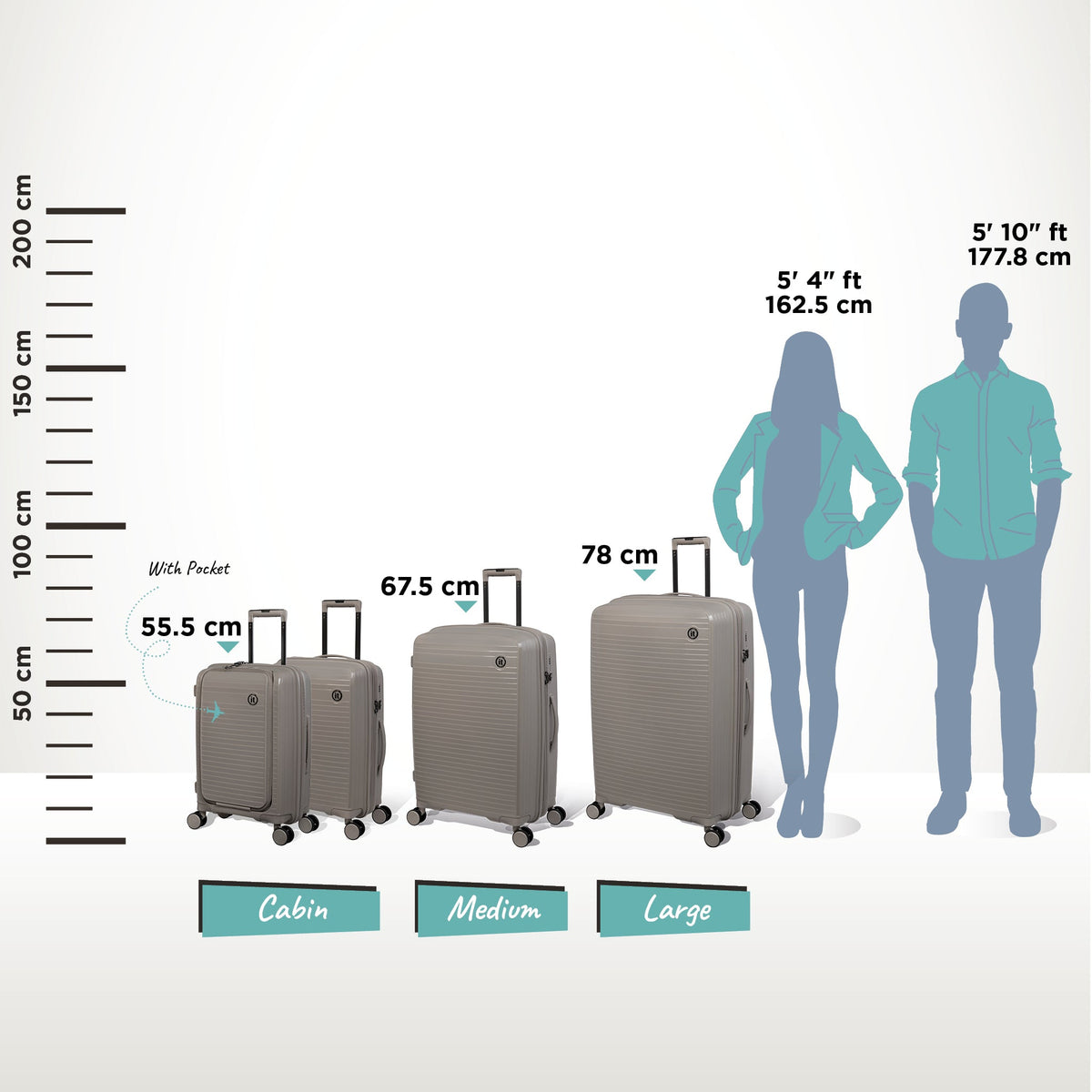 IT Luggage Spontaneous - Large (Feather Grey)