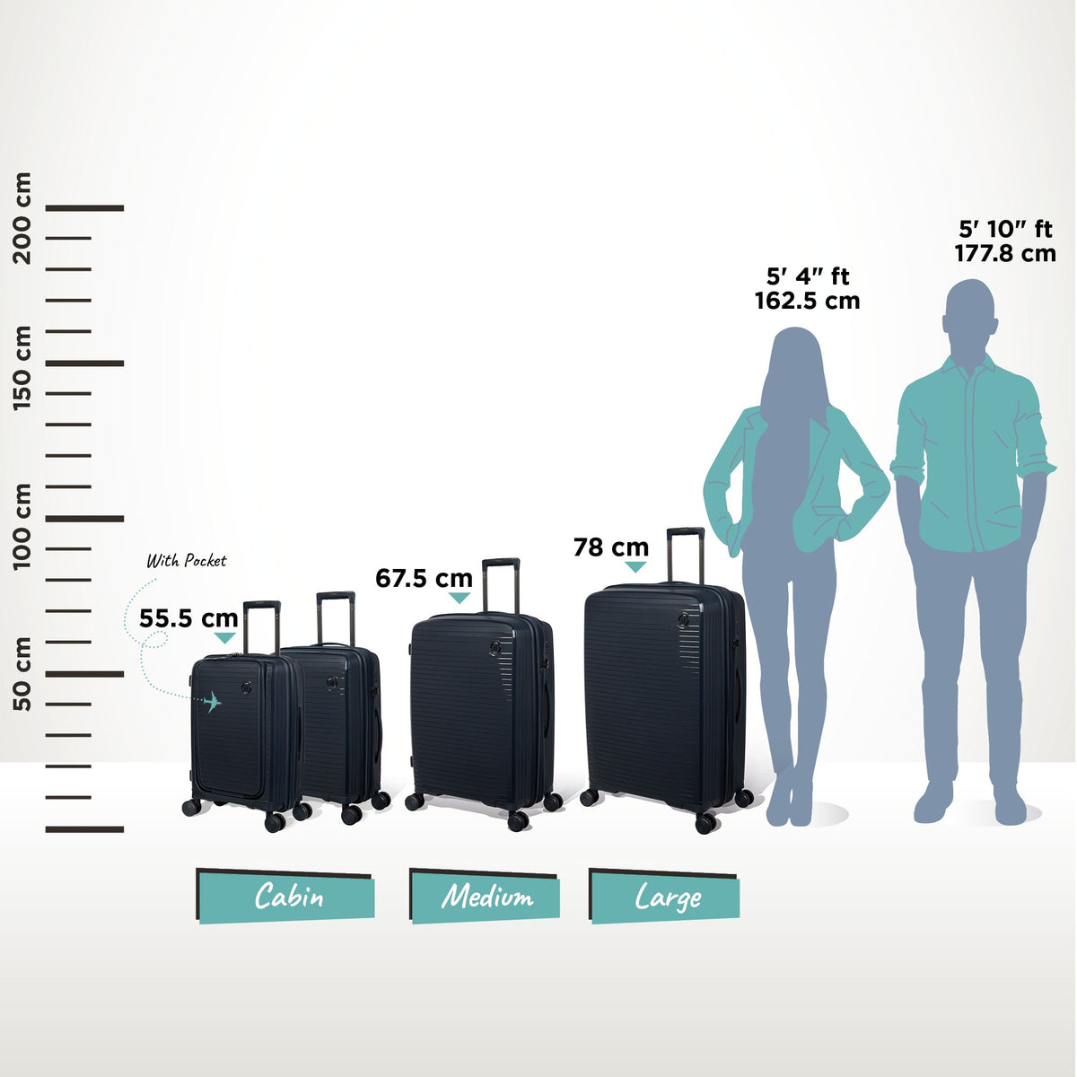 IT Luggage Spontaneous - Large (Blueberry)
