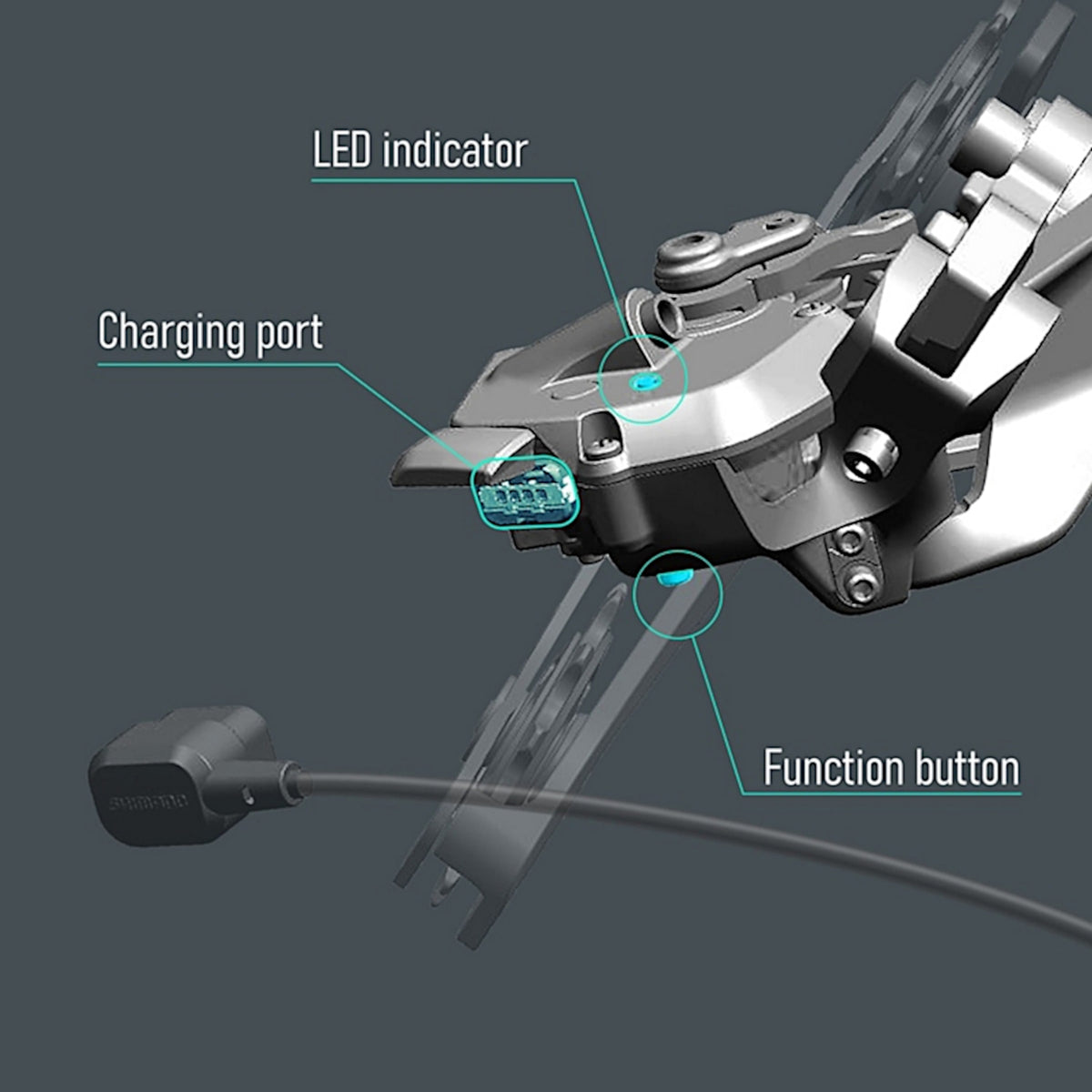  SHIMANO EW-EC300 Charging Cable Internal Battery Di2 12-speed