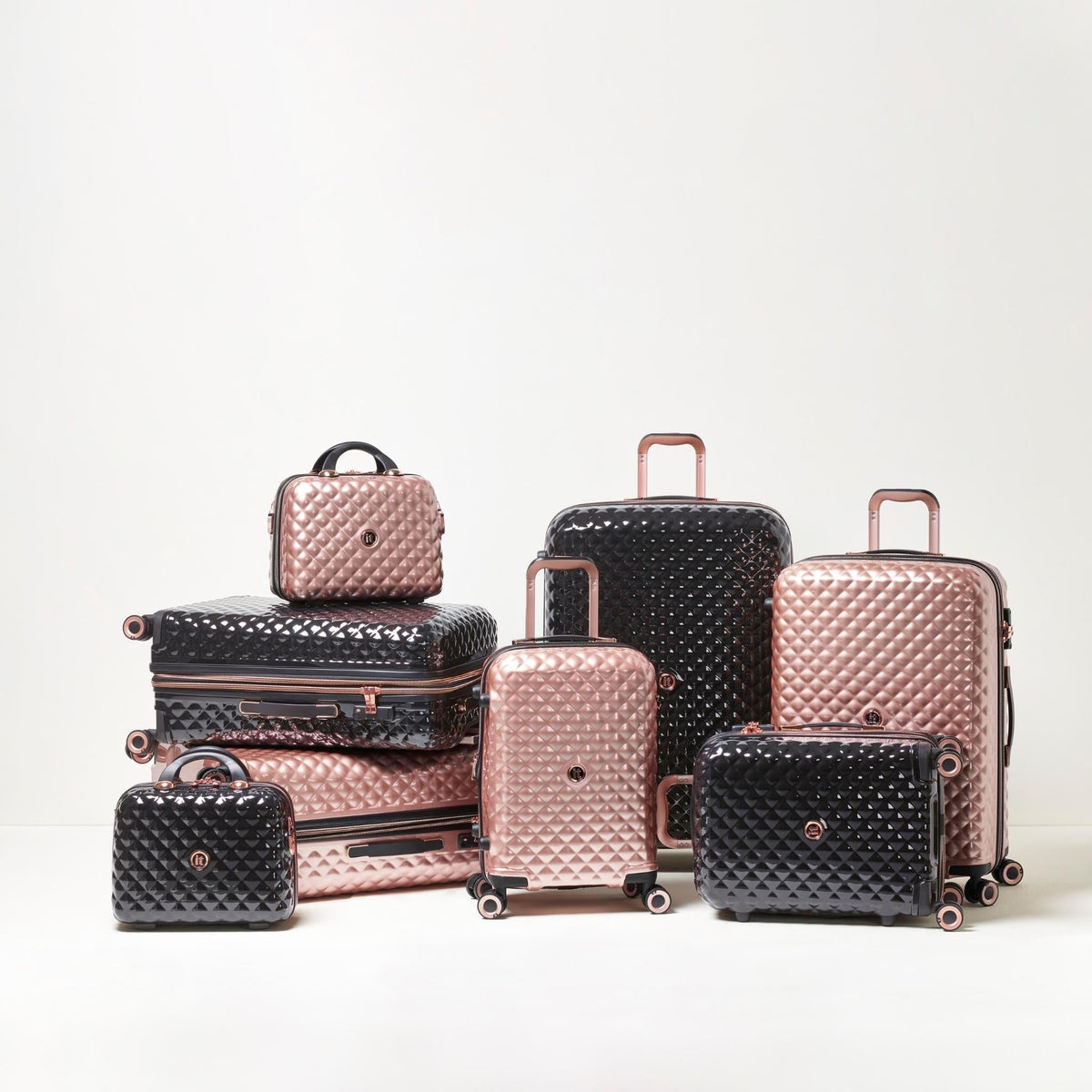 IT Luggage Glitzy - Extra Large (Metallic Rose Gold)