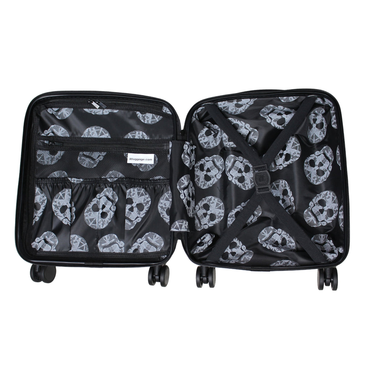 IT Luggage Candy Calavera - Underseat (Black Marble)