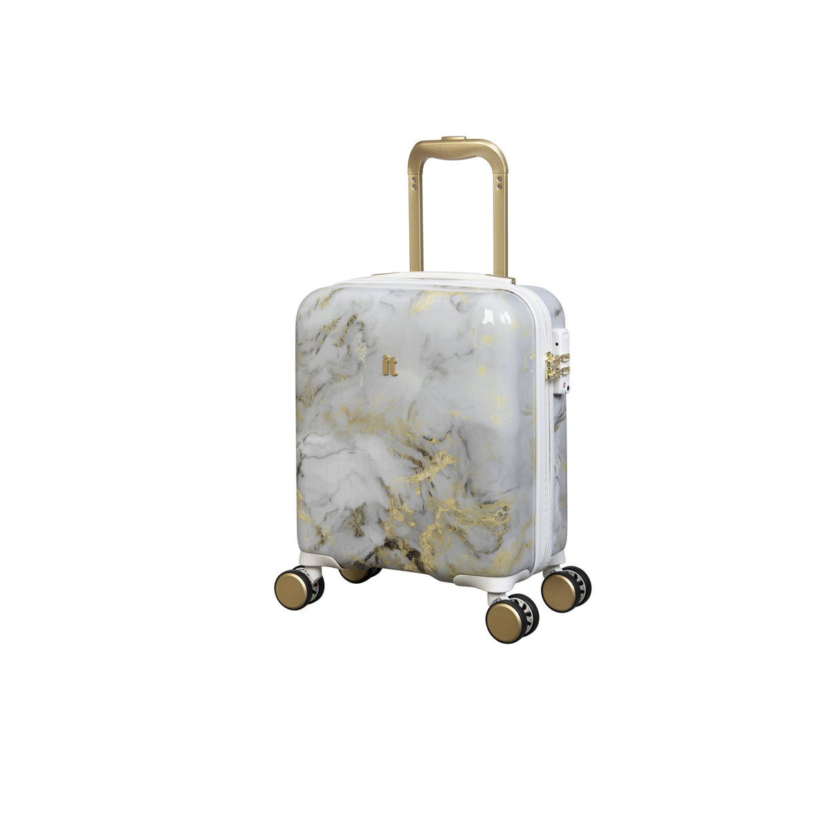 IT Luggage Sheen - Underseat (Gold Greyscale Marble)