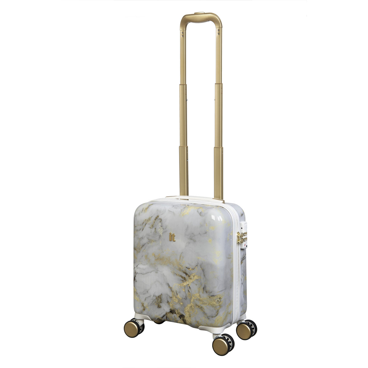 IT Luggage Sheen - Underseat (Gold Greyscale Marble)