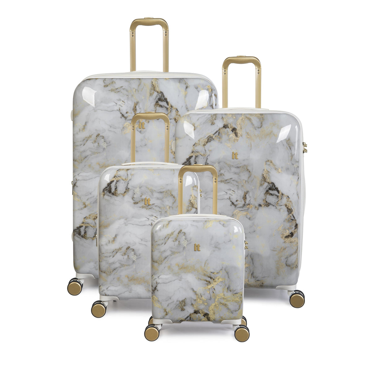 IT Luggage Sheen - Cabin (Gold Greyscale Marble)