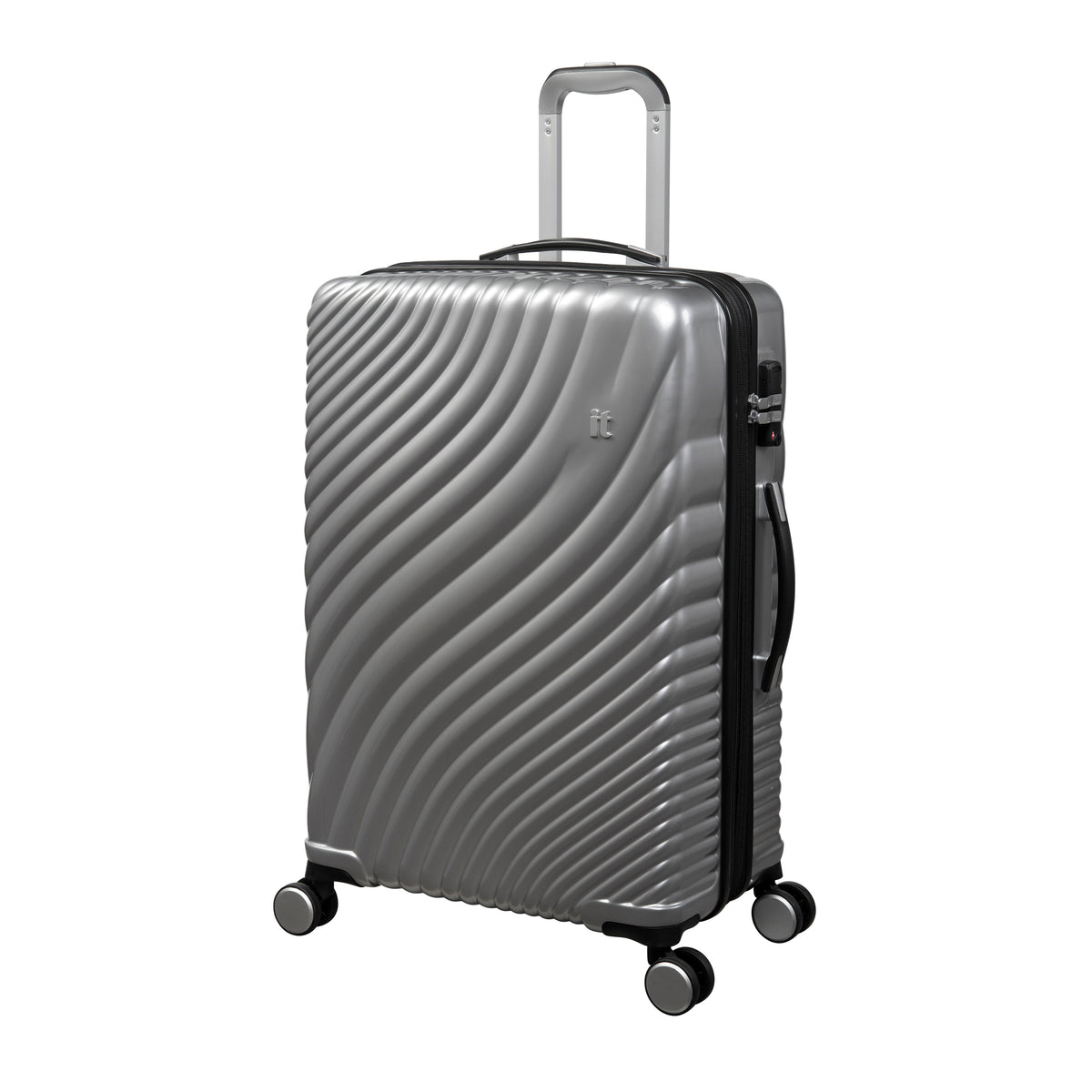 IT Luggage Fluidity - 2pc Set (Metallic Silver)