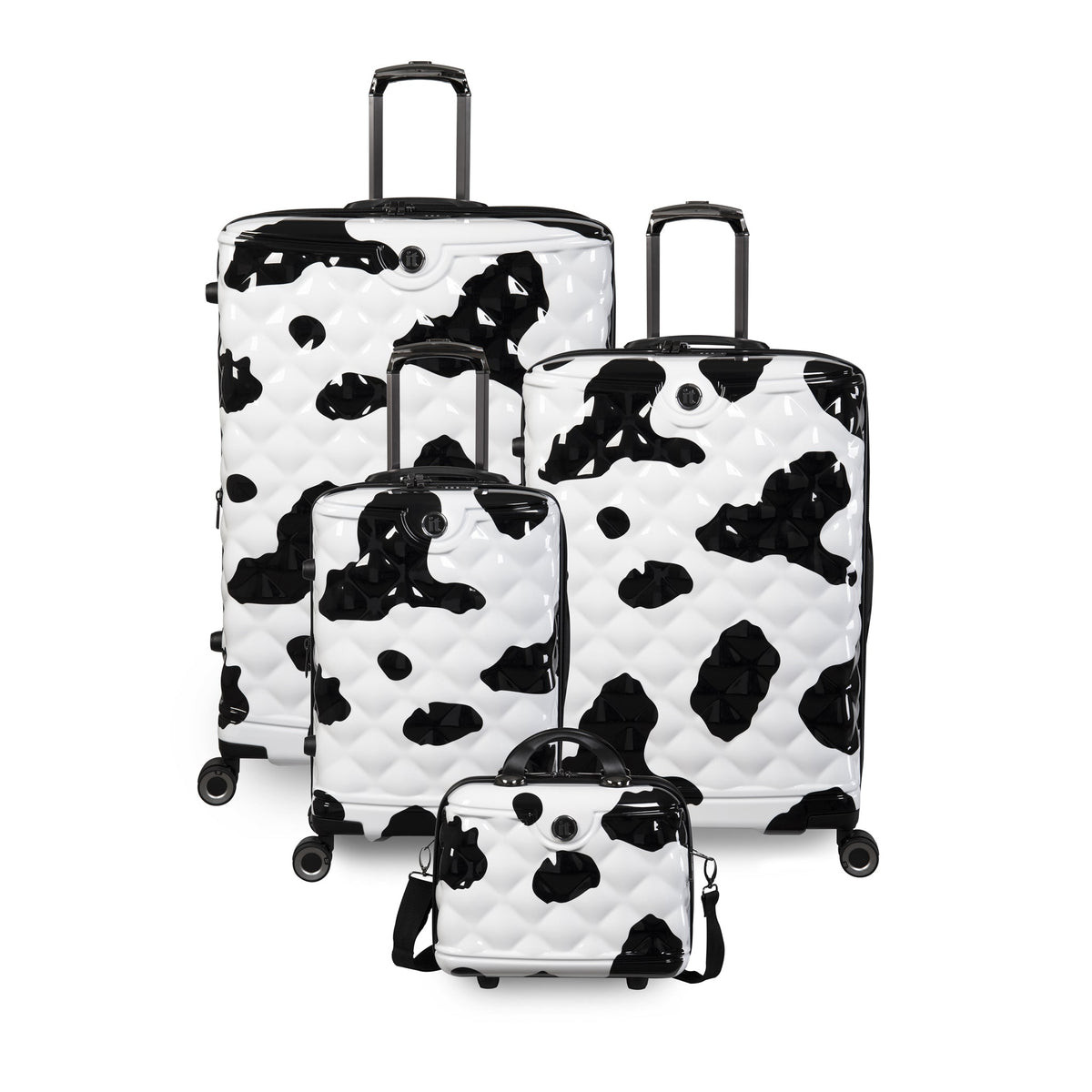 IT Luggage Indulging - Large (Moo Cow Print)