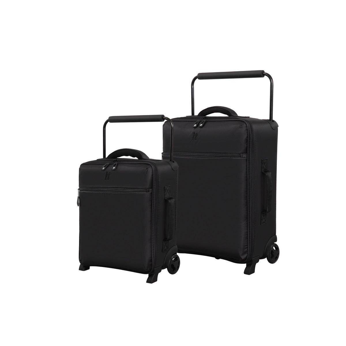 IT Luggage Atmospheric Wide Handle Design - 2pc Set (Black)