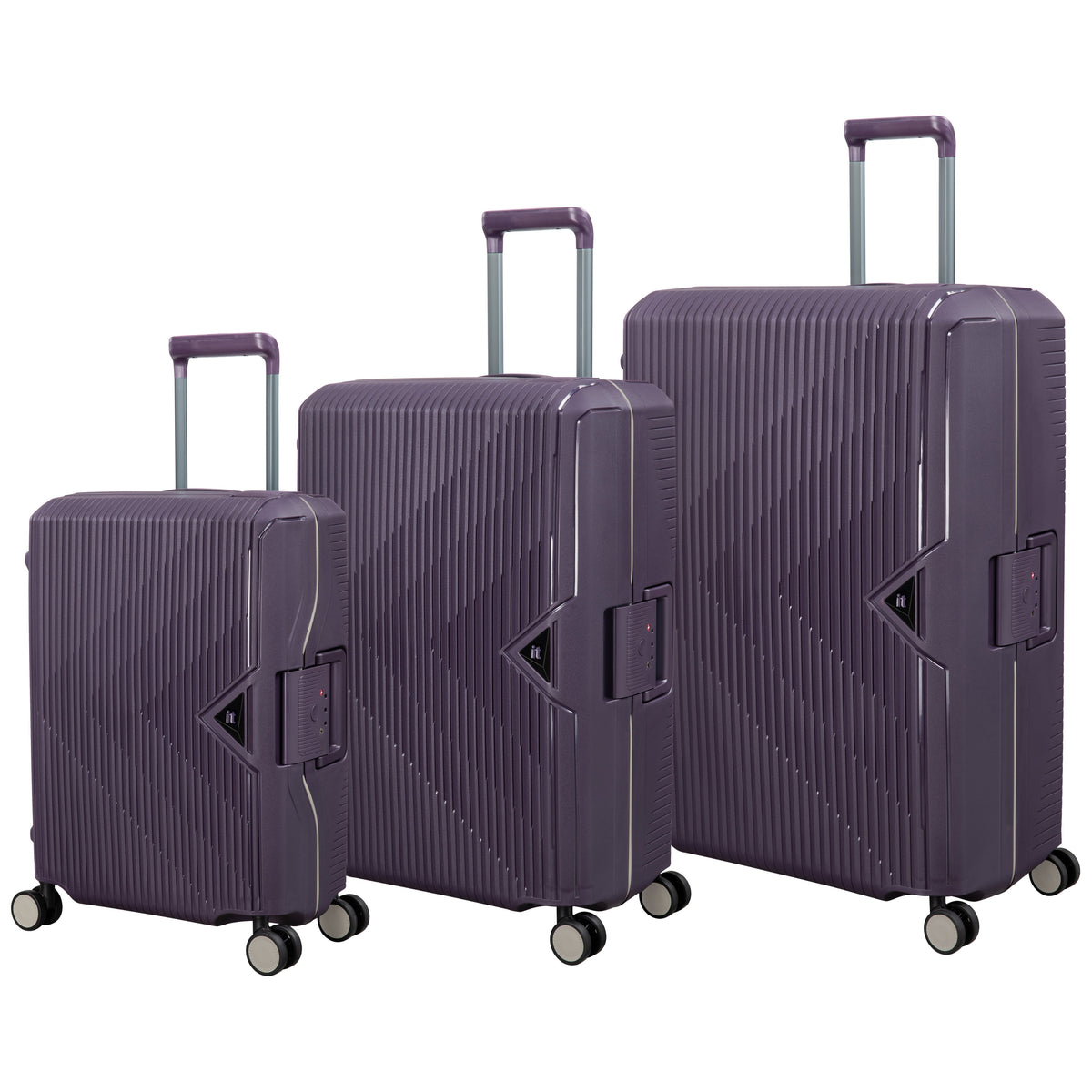 IT Luggage Tenacious - 3pc Set (Plum Perfect)