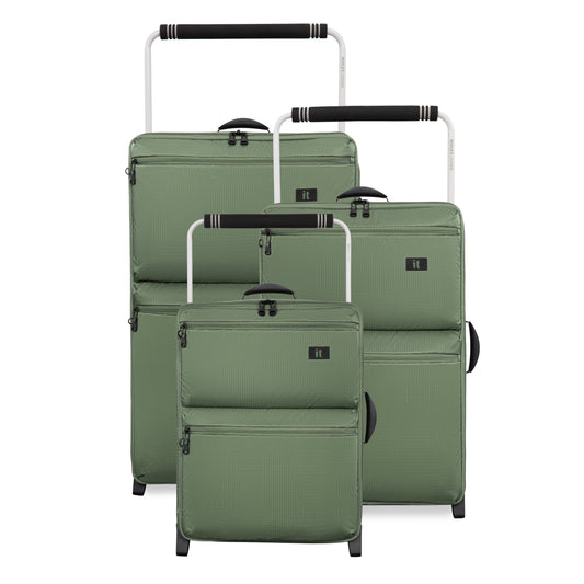 IT Luggage Popstar World's Lightest - 3pc Set (Oil Green)
