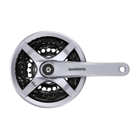  SHIMANO TOURNEY FC-TY501 Crankset, 3 X 6/7/8-Speed (42-34-24 Teeth)