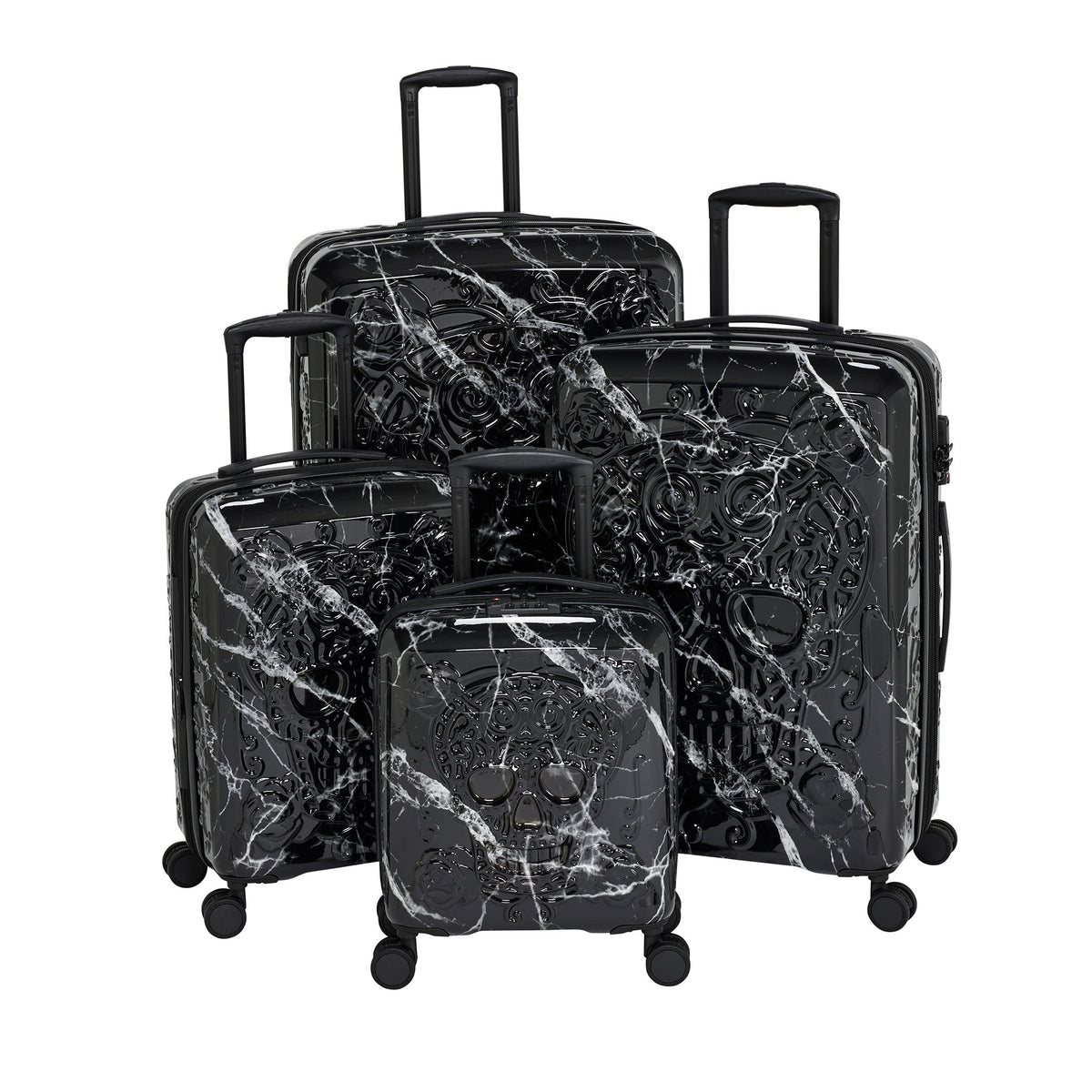 IT Luggage Candy Calavera - Underseat (Black Marble)