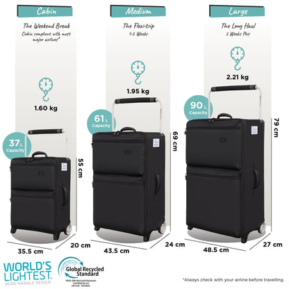 IT Luggage Popstar World's Lightest - Large (Black)