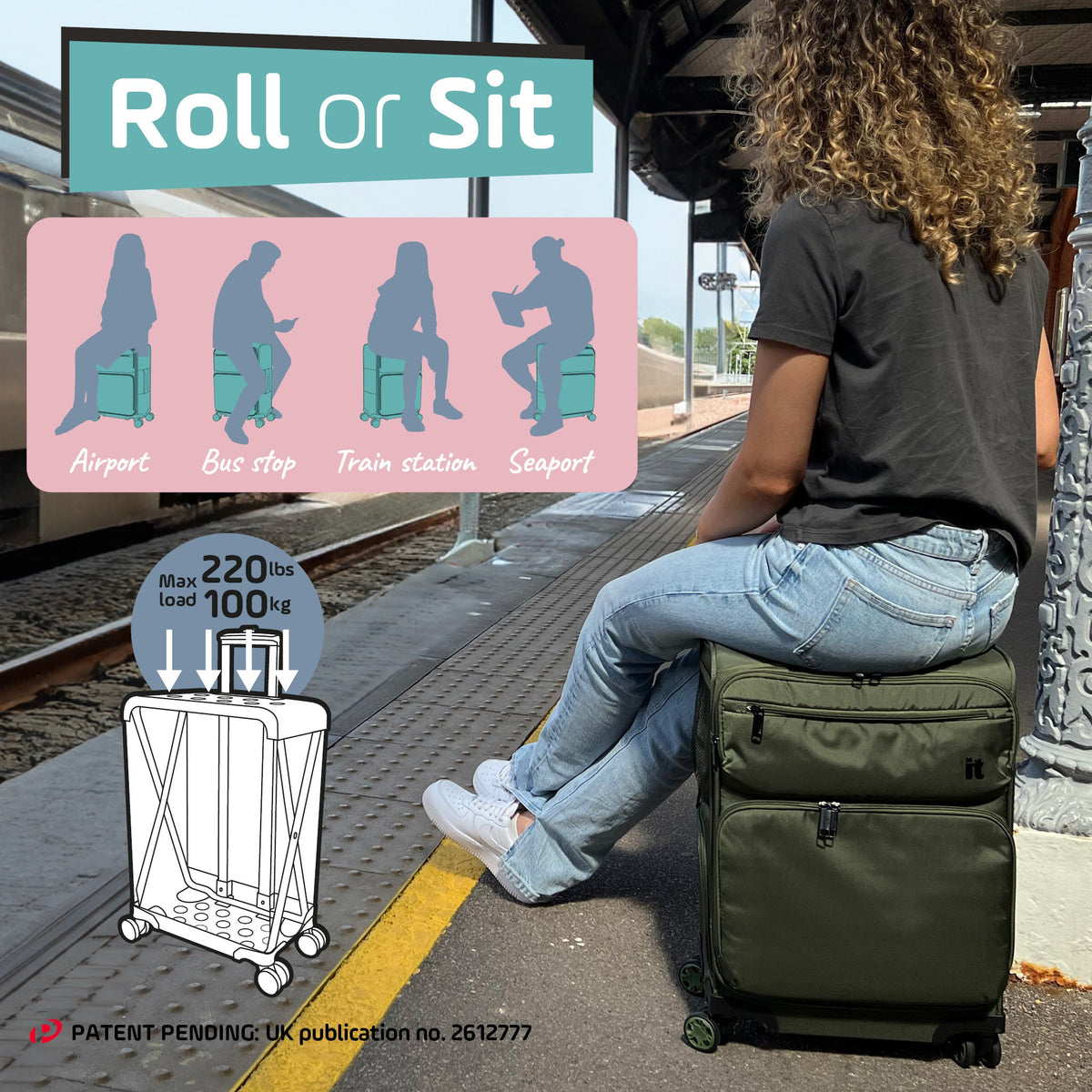 IT Luggage Downtime - Sit-On Cabin (Green)
