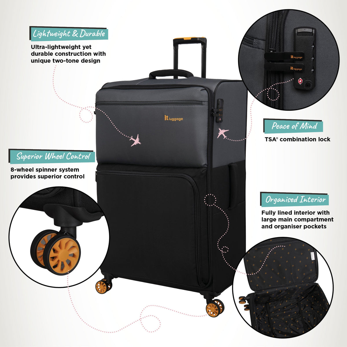  Duo-Tone - Extra Large (Pewter & Black)