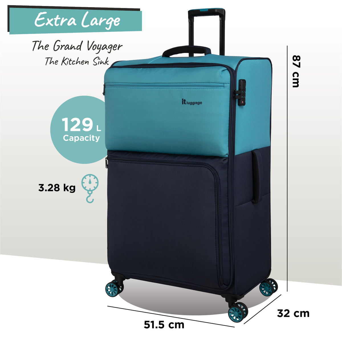  Duo-Tone - Extra Large (Capri Breeze / Dress Blues)