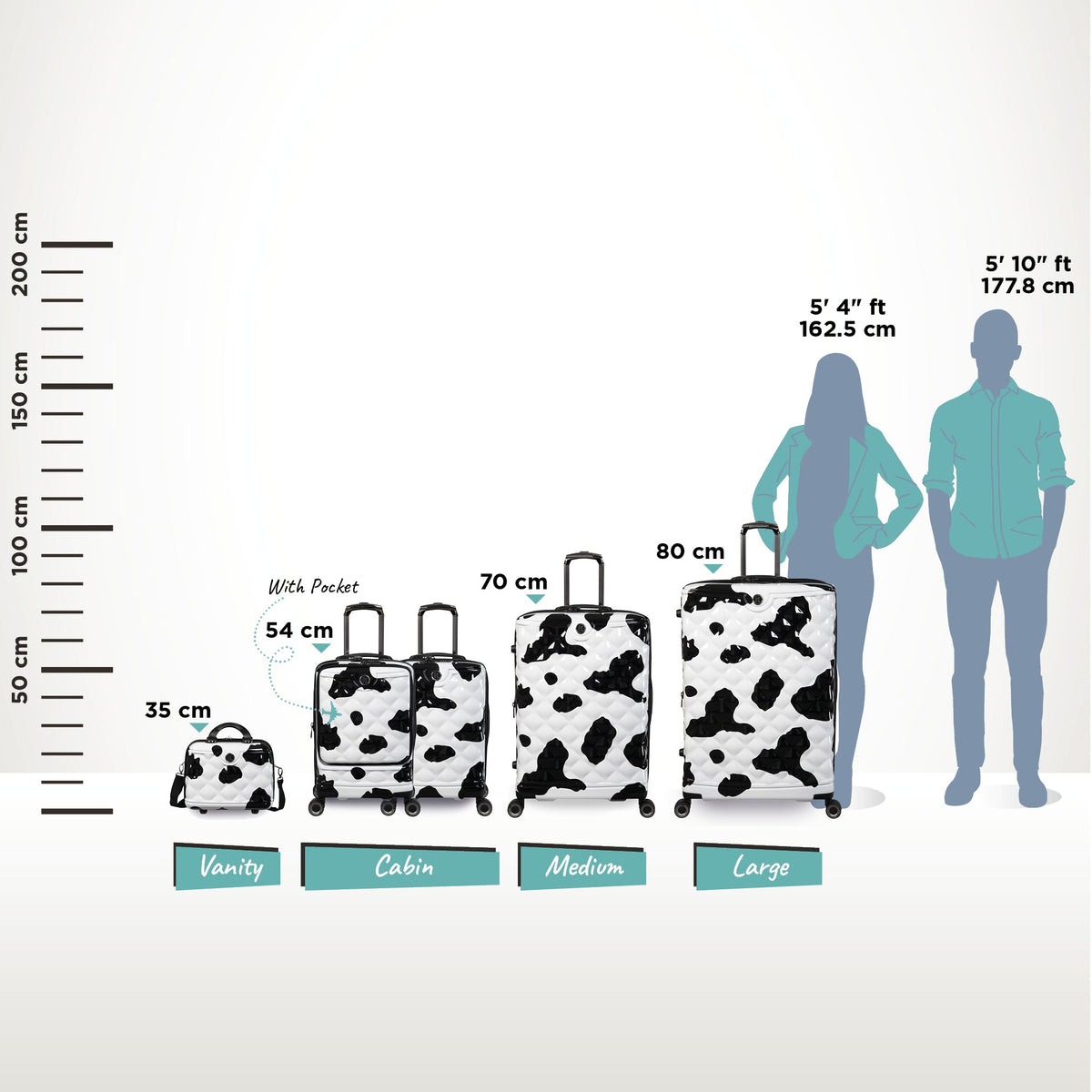 IT Luggage Indulging - Vanity Case (Moo Cow Print)