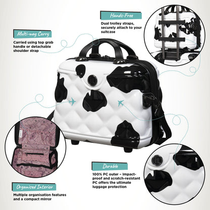 IT Luggage Indulging - 4pc Set (Moo Cow Print)