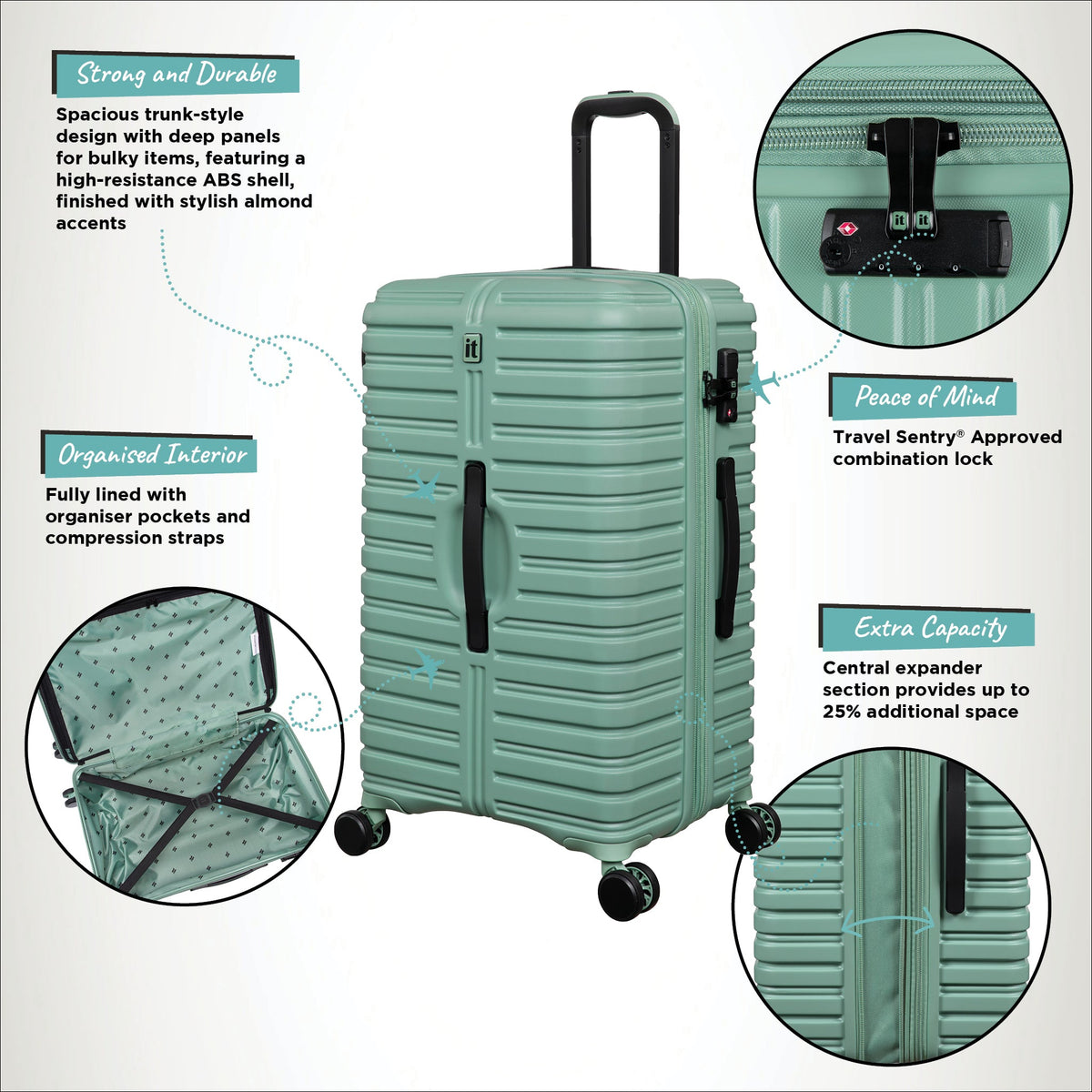  Jumbo Trunk - Medium (Granite Green)