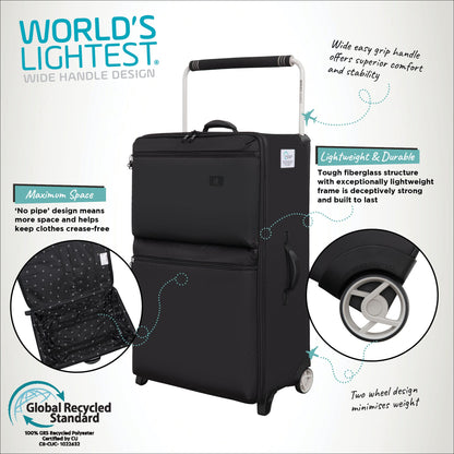 IT Luggage Popstar World's Lightest - 3pc Set (Black)