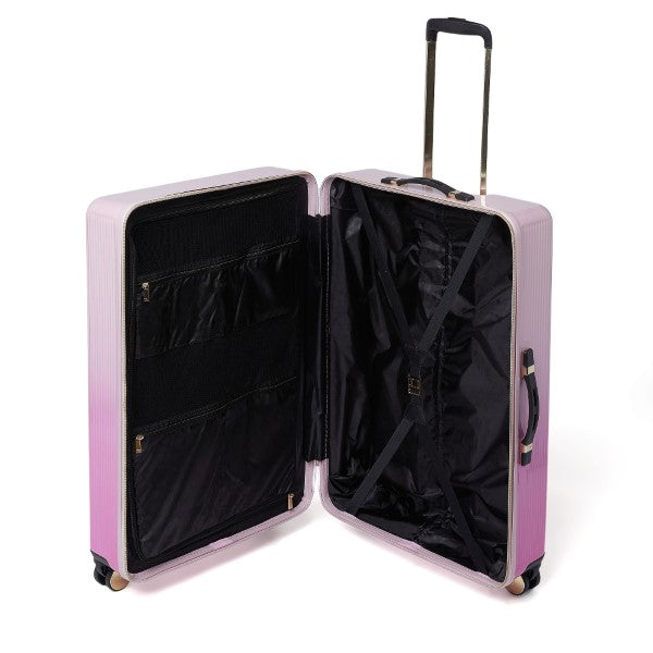  Dune London Olive Dip Dye 77cm Large Suitcase