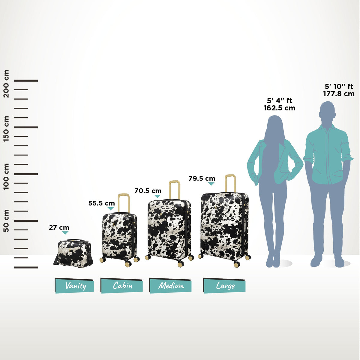 IT Luggage Sheen - Large (Textured Cow)