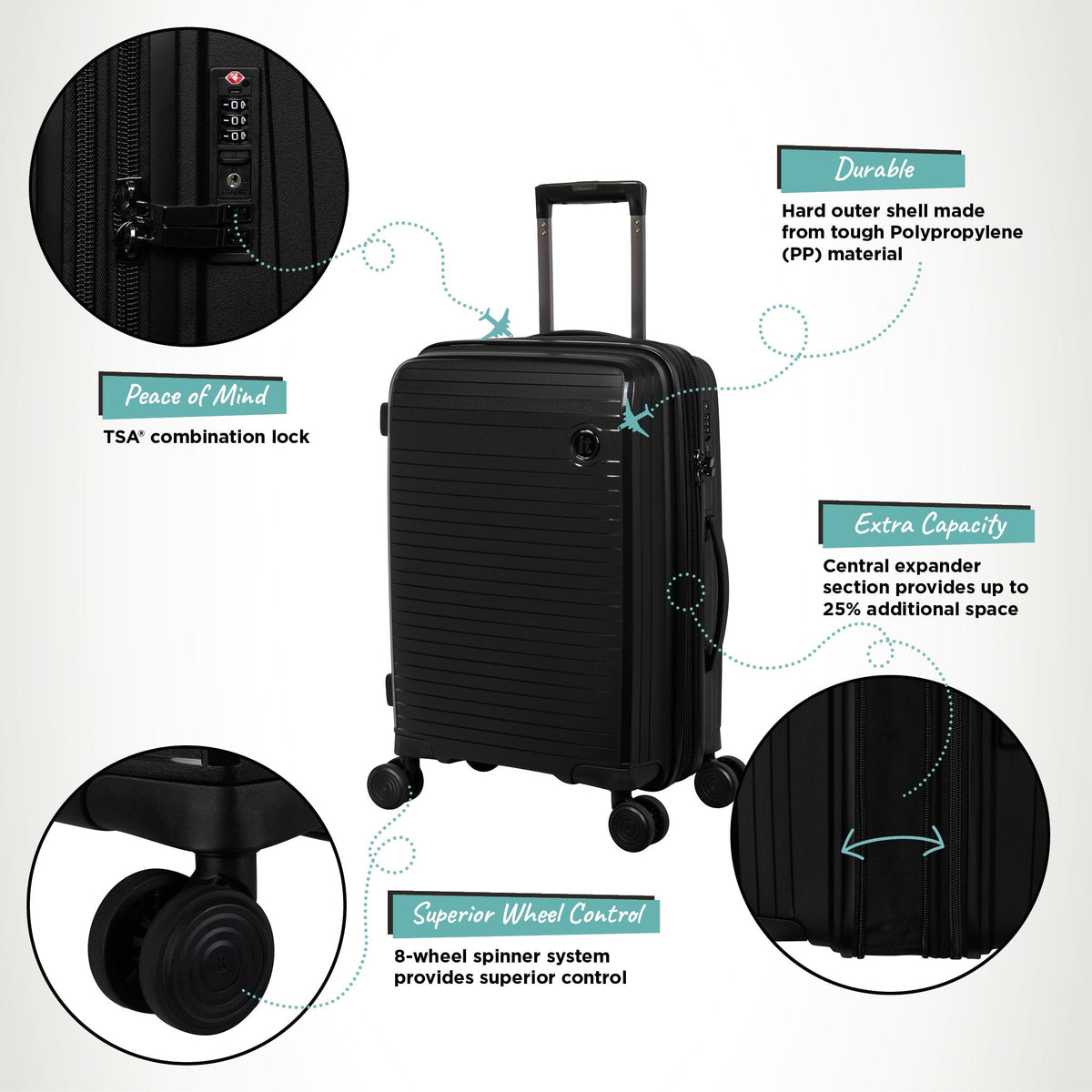 IT Luggage Spontaneous - Cabin (Black)