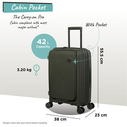 IT Luggage Spontaneous II - Cabin With Pocket (Olive Night)