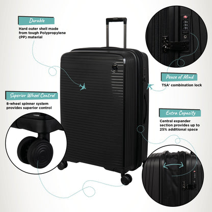 IT Luggage Spontaneous II - 3pc Set (Black)