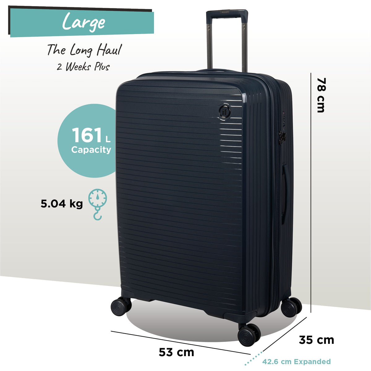 IT Luggage Spontaneous - Large (Blueberry)