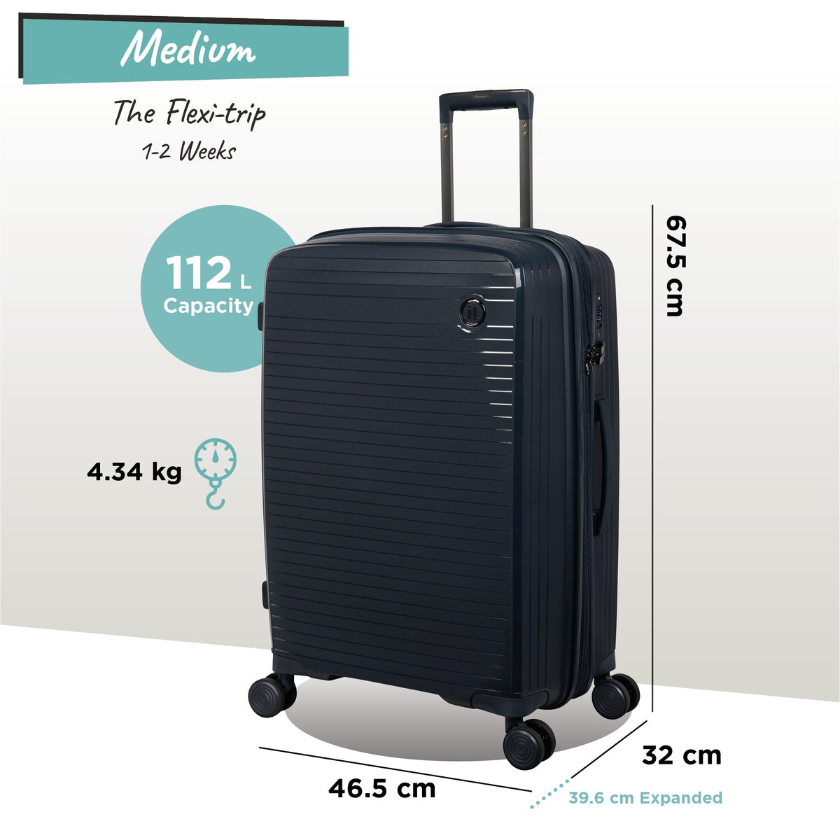 IT Luggage Spontaneous - Medium Plus (Blueberry)