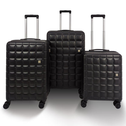  QUBEd Squared Set Of 3 Suitcases