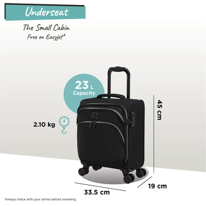 IT Luggage Trinary - Underseat (Black)