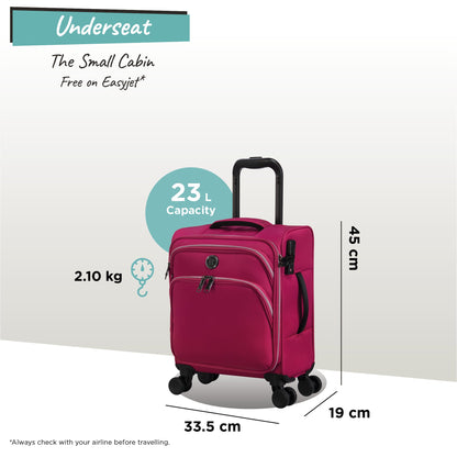 IT Luggage Trinary - Underseat (Viva Magenta)