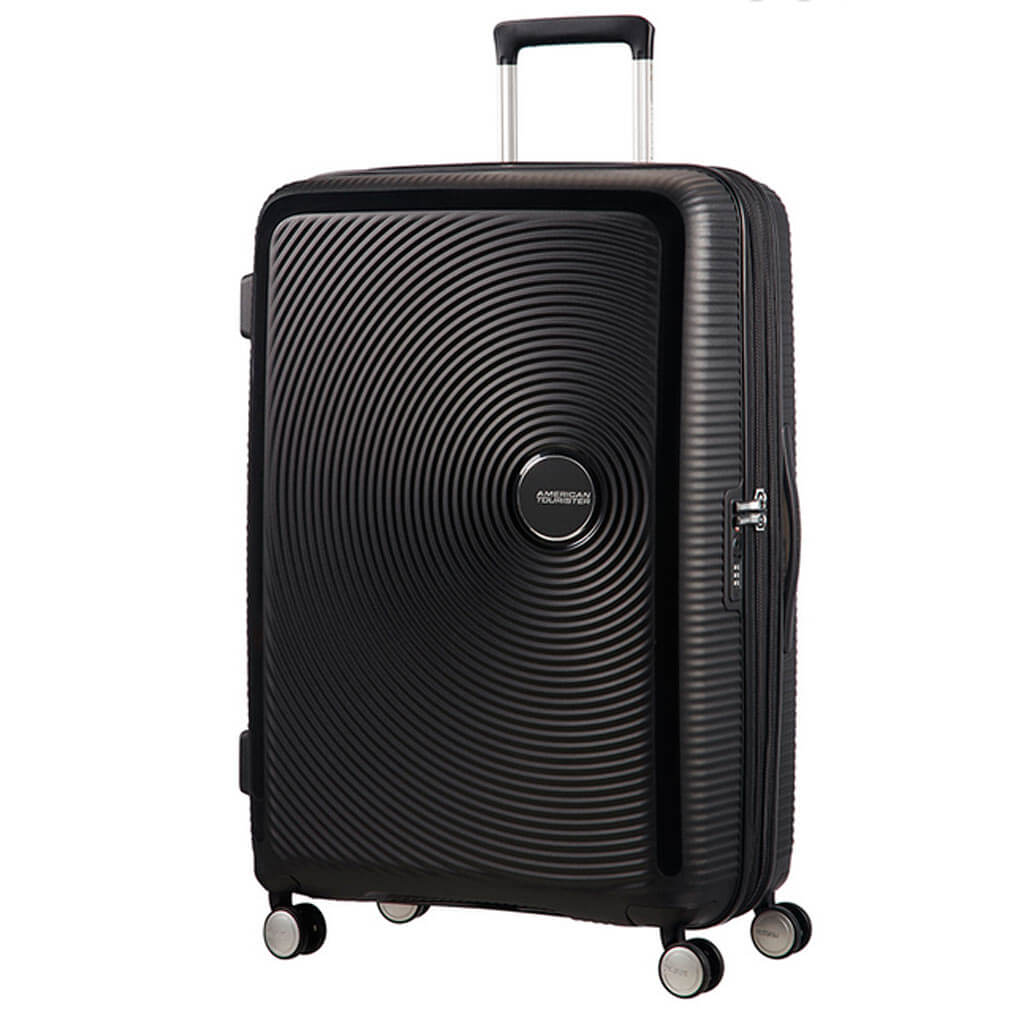 American Tourister Soundbox 67cm 4-Wheel Spinner Expandable Suitcase
